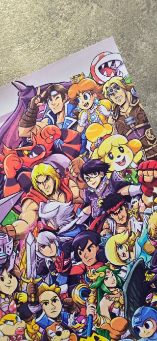 Poster Videogame Personaggi Super Smash Bros