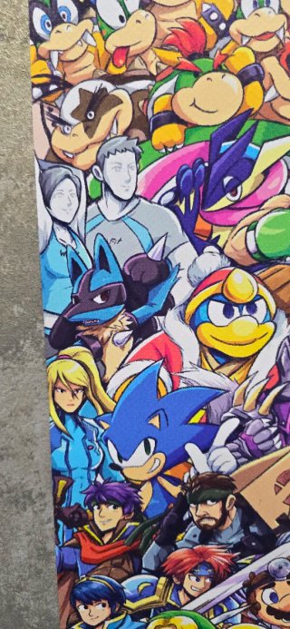 Poster Videogame Personaggi Super Smash Bros