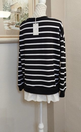Jersey/Sudadera Rayas Perlas Talla M amplia