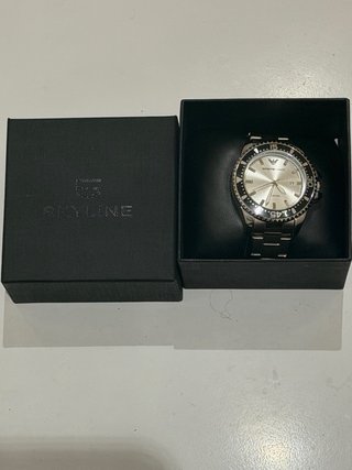 Reloj Emporio Armani Lujo Negro/Plata