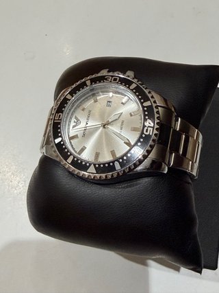 Reloj Emporio Armani Lujo Negro/Plata