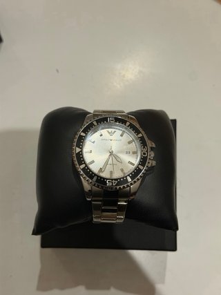 Reloj Emporio Armani Lujo Negro/Plata