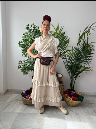 Conjunto Flamenco Romería feria Falda y Piquillo
