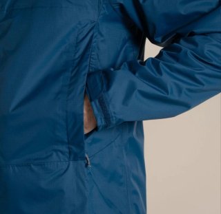 Cortavientos Hardshell Impermeable Azul