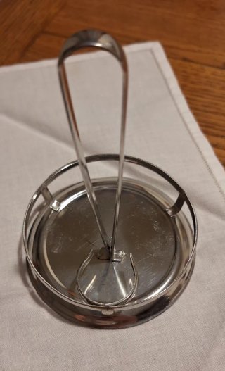 Saliera e pepiera in vetro e metallo