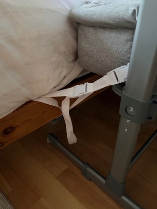 Cuna colecho Kinderkraft gris