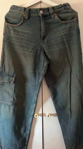 Pantalones cargo vaqueros niño 12/13 años