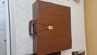 Álbum de fotos piel con maleta