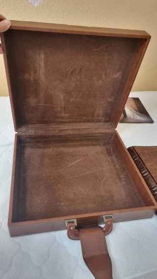 Álbum de fotos piel con maleta