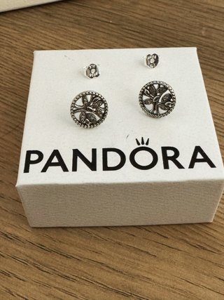 Pendientes Pandora Árbol de la Vida Plata