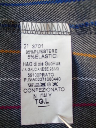 Giacca sfoderata righe multicolor