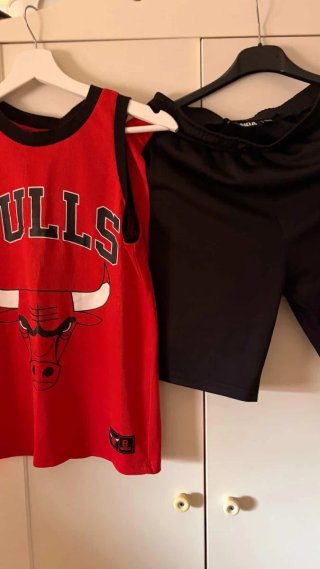 Conjunto NBA Chicago Bulls niño T11