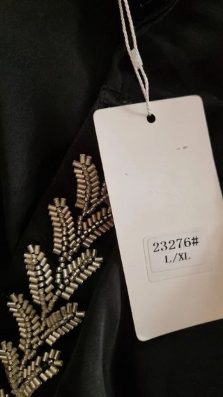 Abaya 3 piezas bordada