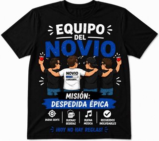 Camiseta Despedida Soltero Novio Cargando