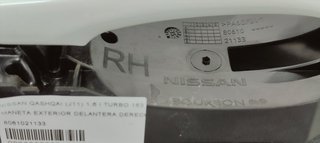 MANETA EXTERIOR DELANTERA DERECHA NISSAN QASHQAI
