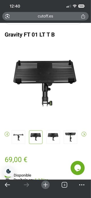 3 soportes para mesa Gravity FDJT 01