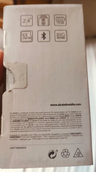 Teléfono Alcatel 2057 color Blanco