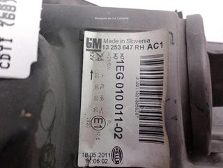 Faro derecho opel 13253647 astra 1.7 cdti 21033957