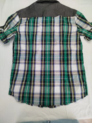 Levi’s Western Shirt Flanella & Denim Yoke - L