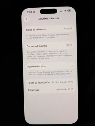 iPhone 16 100% Batería. 128 GB