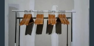 Lote Perchas Madera Natural
