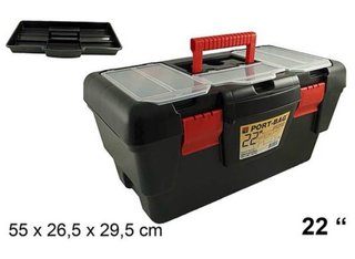 Caja de herramientas 55cm con bandeja