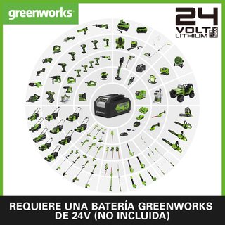 Aspiradora Inalámbrica Greenworks GD24SV
