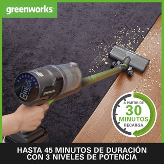 Aspiradora Inalámbrica Greenworks GD24SV