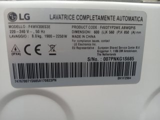 Scheda elettronica lavatrice LG