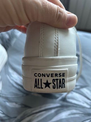 Converse Piel Plataforma Blancas Talla 39’5