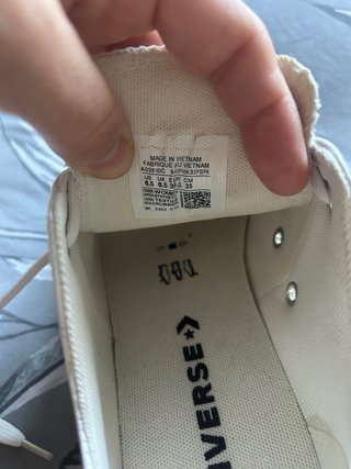 Converse Piel Plataforma Blancas Talla 39’5