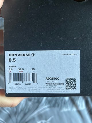 Converse Piel Plataforma Blancas Talla 39’5