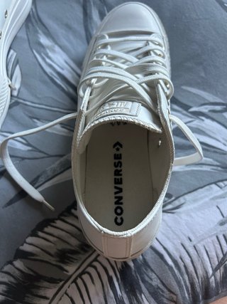 Converse Piel Plataforma Blancas Talla 39’5