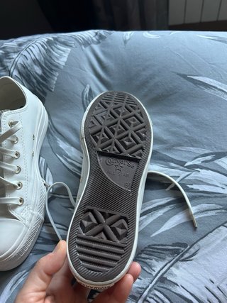 Converse Piel Plataforma Blancas Talla 39’5