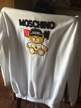 Sudadera Moschino Oso Teddy Blanca
