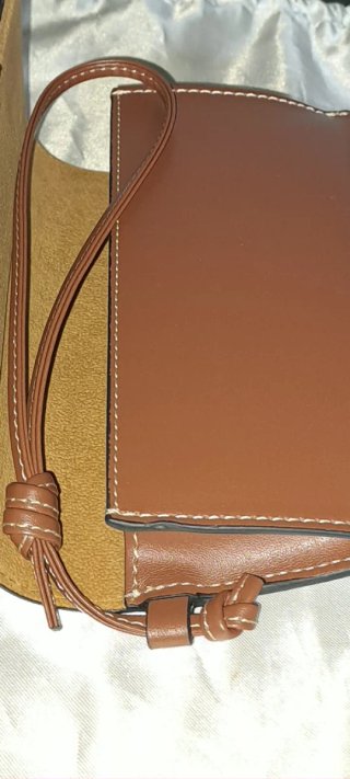 Pochette occhiali Celine pelle marrone