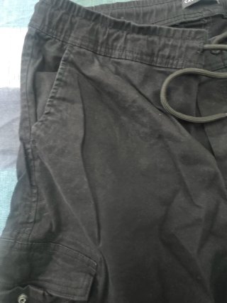 Pantaloni uomo cargo neri CALLIOPE