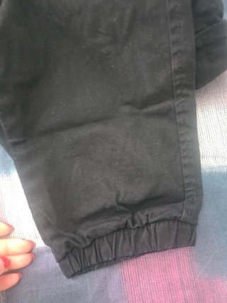 Pantaloni uomo cargo neri CALLIOPE