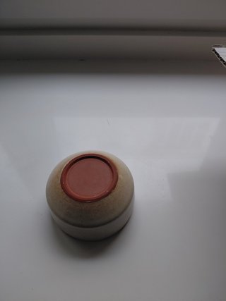7 Cuencos de cerámica beige y marrón