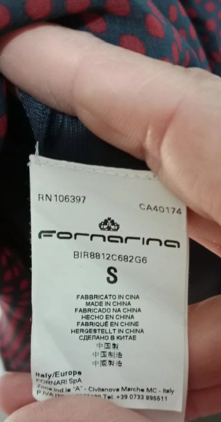 Vestido Formarina gris y rojo