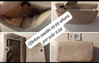 Cartera Misako Adelina Mop Beige Nueva