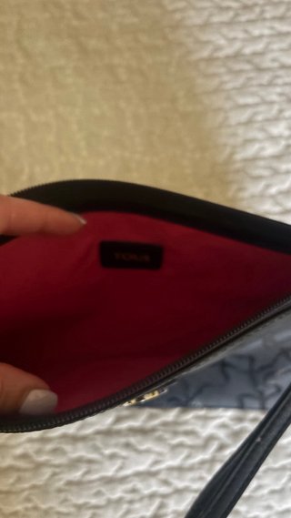 Bolso de mano negro Tous con estampado