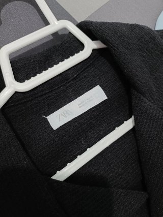 Camisa Zara Negra Manga Corta