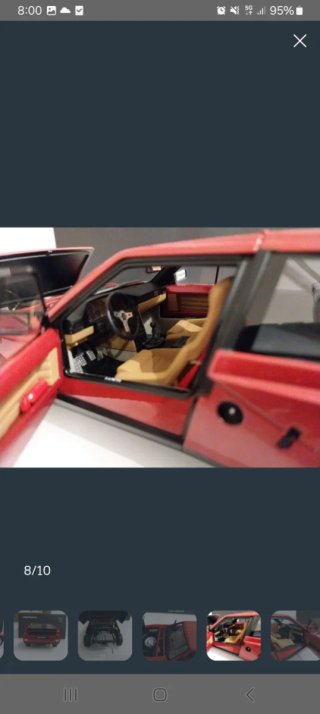 Lancia Delta S4 Autoart 1:18 Rojo
