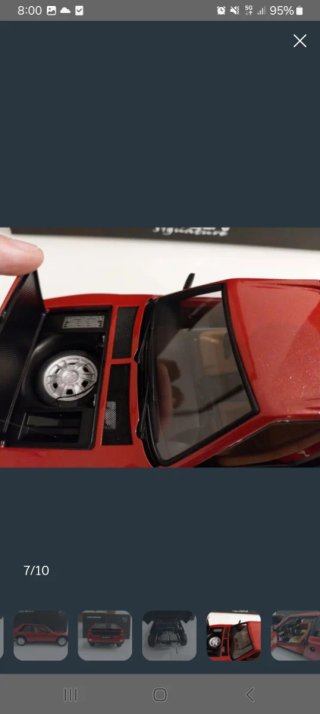 Lancia Delta S4 Autoart 1:18 Rojo