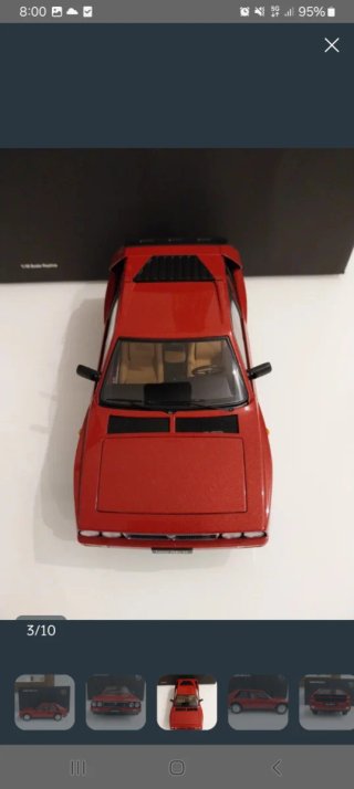 Lancia Delta S4 Autoart 1:18 Rojo
