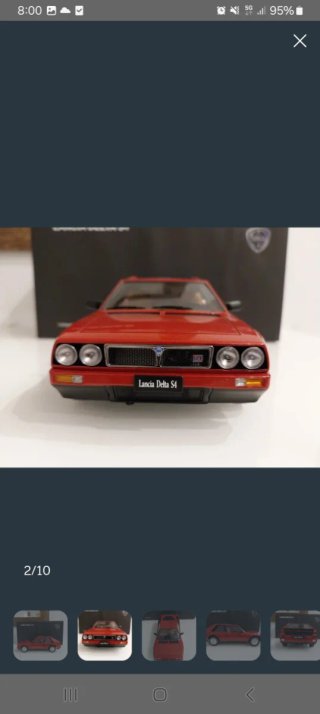 Lancia Delta S4 Autoart 1:18 Rojo