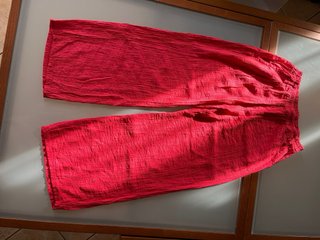 Pantaloni dropped donna rosa/rossi