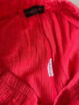 Pantaloni dropped donna rosa/rossi