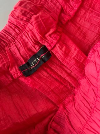 Pantaloni dropped donna rosa/rossi
